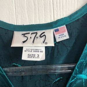 Vintage Dresses - Vintage : Green Mini Dress >> Size XS-S Vintage Dresses - Vintage : Green Mini Dress >> Size XS-S